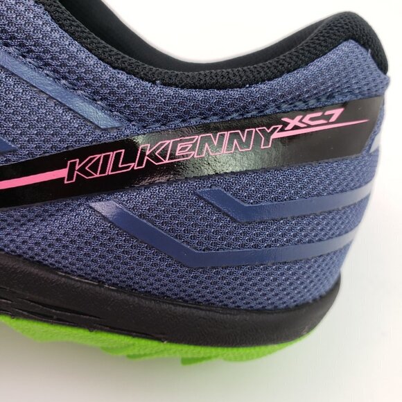 Saucony Kilkenny XC7 Spike Womens Size 10.5 Gray Green Pink Running Track Cleats - Picture 11 of 13